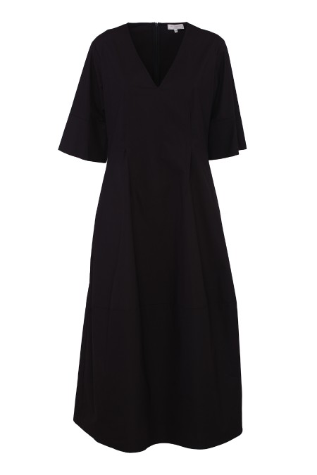 Shop ANTONELLI  Dress: Antonelli cotton dress.
V-neck.
Zip closure on the back.
Composition: 95% cotton, 5% elastane.
Made in Italy.. MARQUEZ L6525 135B-999